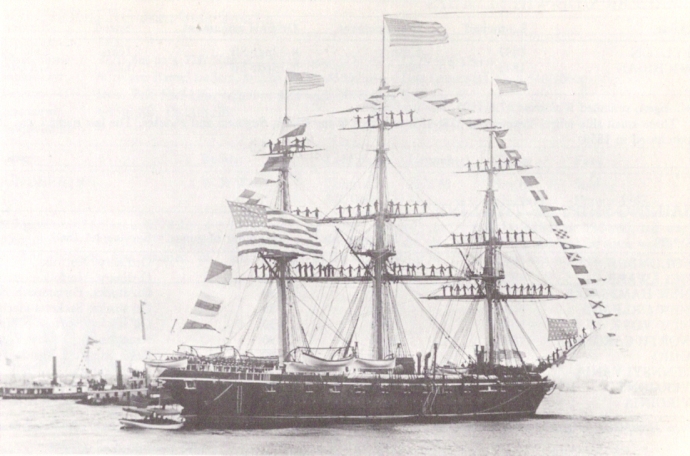 USS Brooklyn, on which Midleton's John Bransfield served (United States Navy)